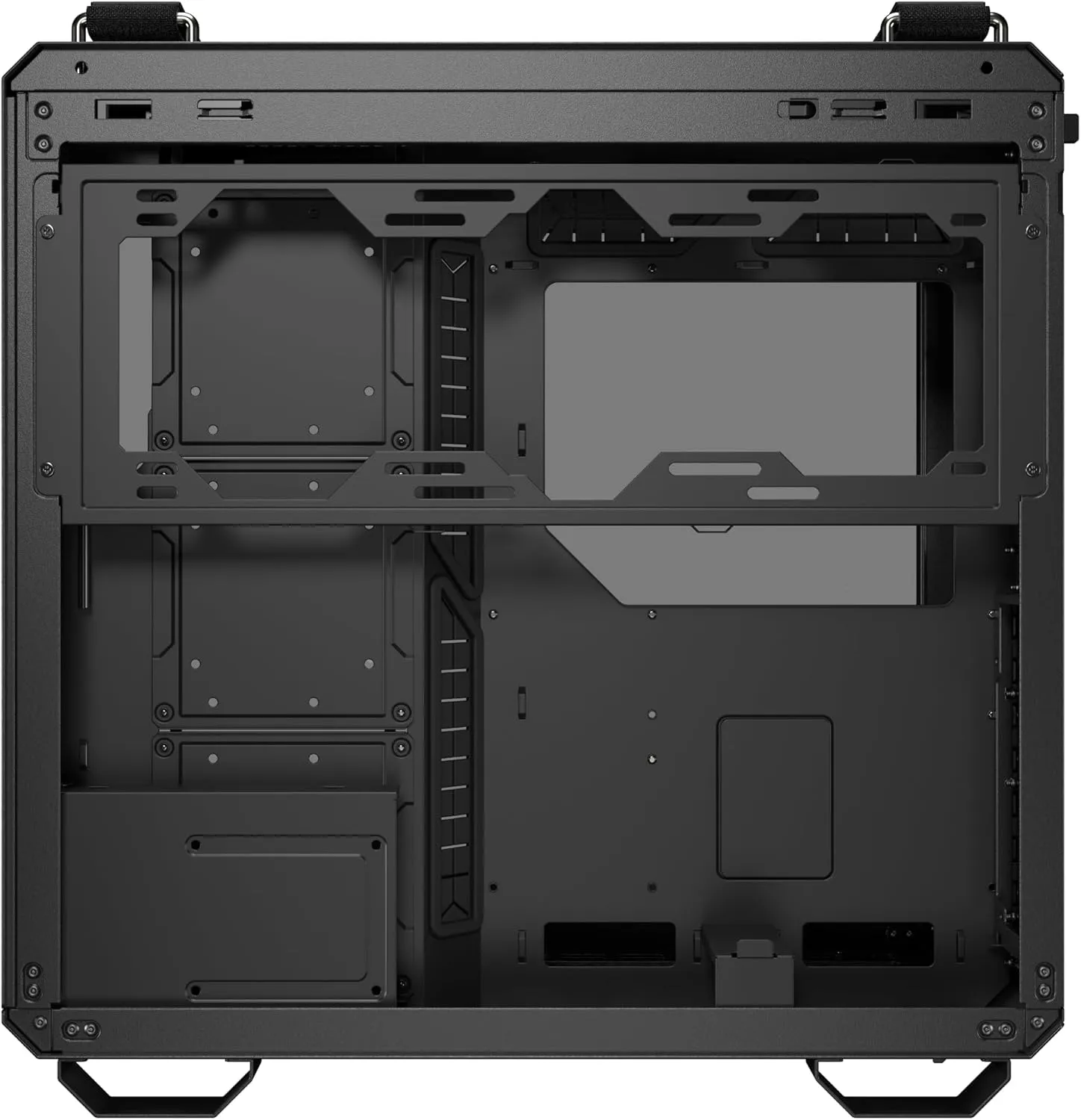 ASUS TUF Gaming GT502 Horizon ATX Mid-Tower Gaming Case (Boundless Panoramic Design, Dual-Chamber, Independent CPU and GPU Cooling Zones, Tool-Free Side Panels, USB 10 Gbps Type-C Front Panel)