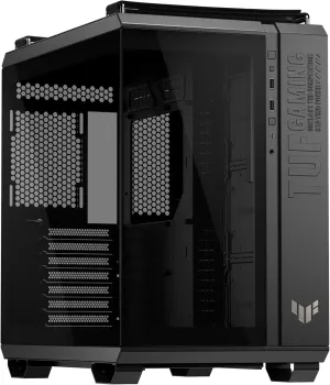 ASUS TUF Gaming GT502 Horizon ATX Mid-Tower Gaming Case (Boundless Panoramic Design, Dual-Chamber, Independent CPU and GPU Cooling Zones, Tool-Free Side Panels, USB 10 Gbps Type-C Front Panel)