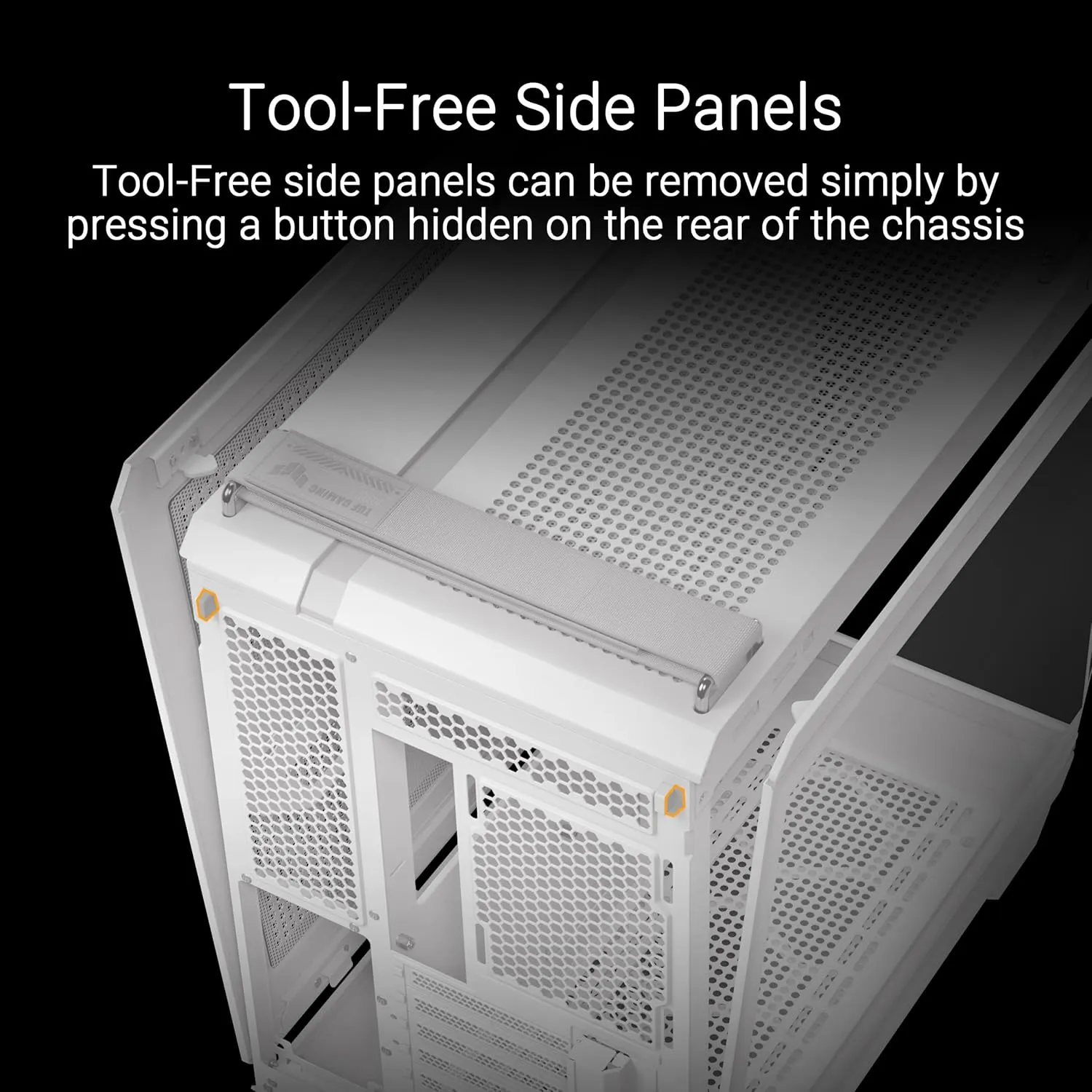ASUS TUF Gaming GT502 Horizon ATX Mid-Tower Gaming Case (Boundless Panoramic Design, Dual-Chamber, Independent CPU and GPU Cooling Zones, Tool-Free Side Panels, USB 10 Gbps Type-C Front Panel)