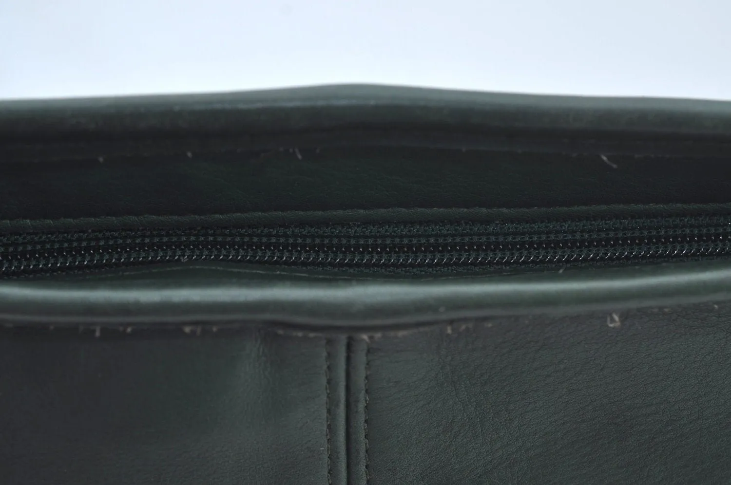 Authentic COACH Shoulder Tote Bag Leather Green L0635
