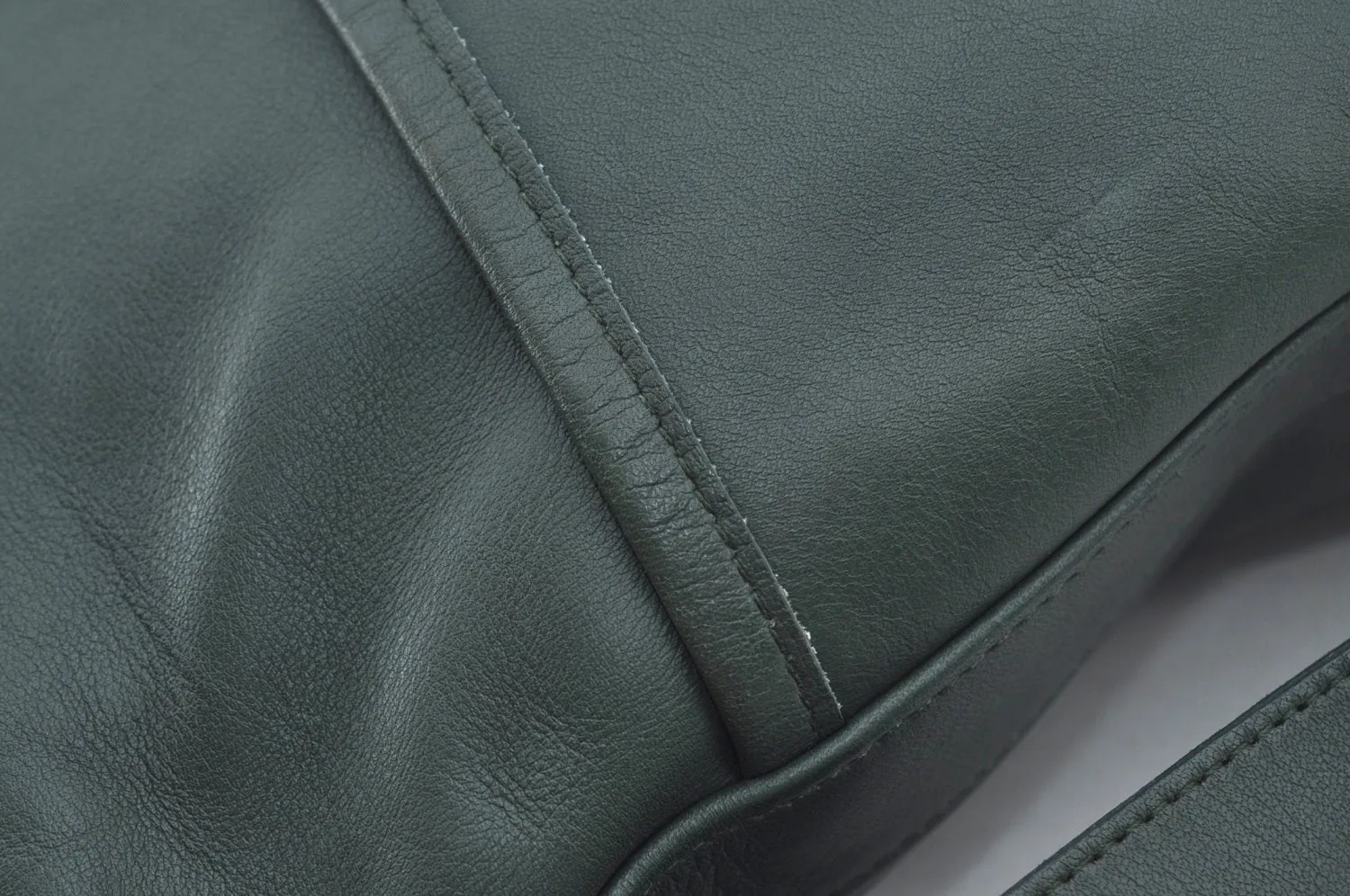 Authentic COACH Shoulder Tote Bag Leather Green L0635