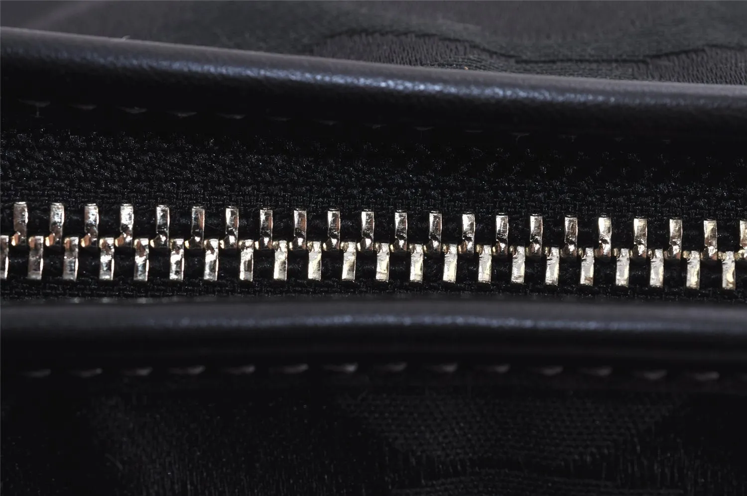 Authentic COACH Signature 2Way Shoulder Tote Bag Canvas Leather Black 3803J