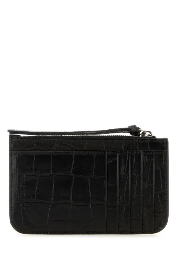 BALENCIAGA | Black leather Le Cagole wallet