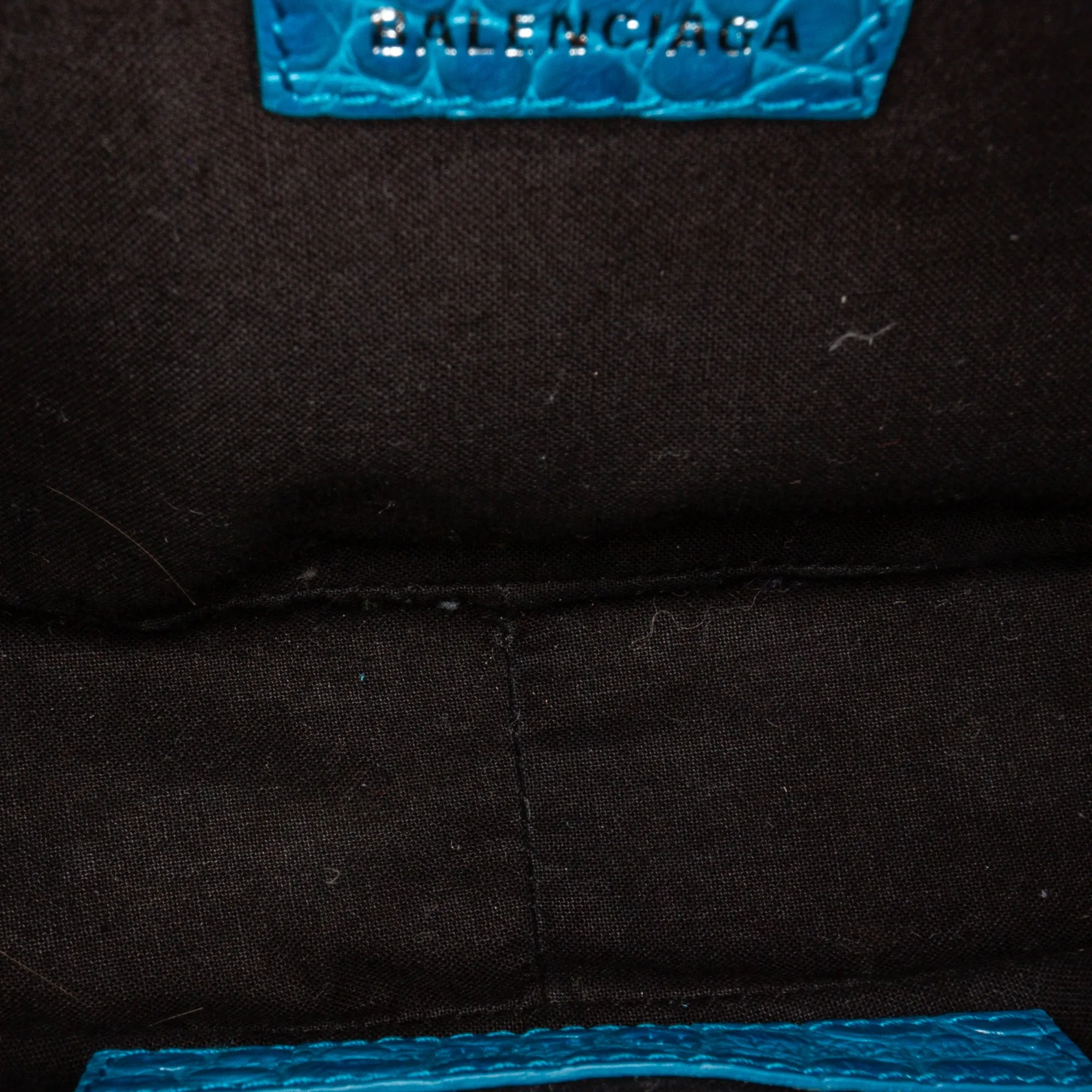 Balenciaga Croc Embossed Motocross Le Cagole Shoulder Bag - '20s