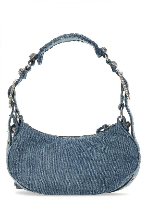 BALENCIAGA | Denim Le Cagole XS shoulder bag