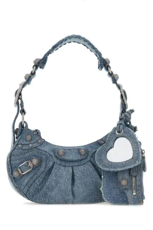 BALENCIAGA | Denim Le Cagole XS shoulder bag
