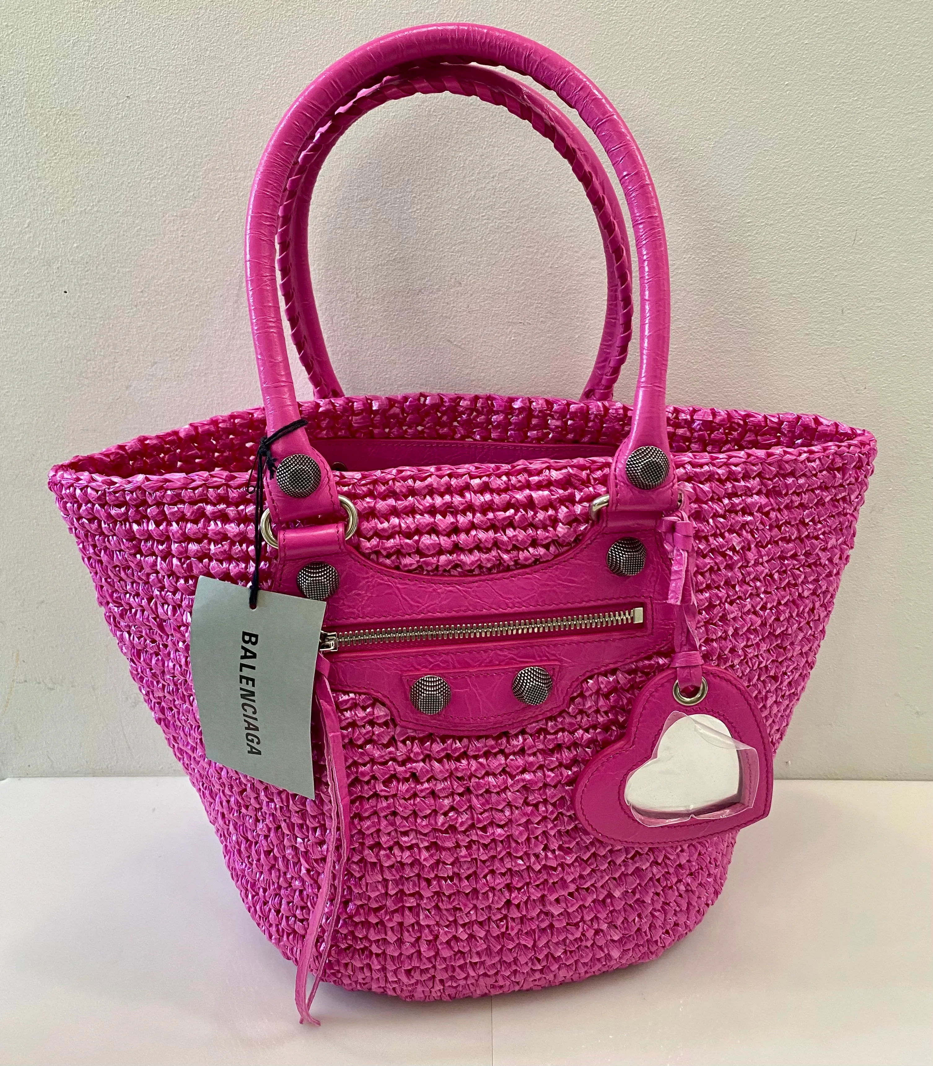 BALENCIAGA LE CAGOLE SMALL PANIER TOTE BAG