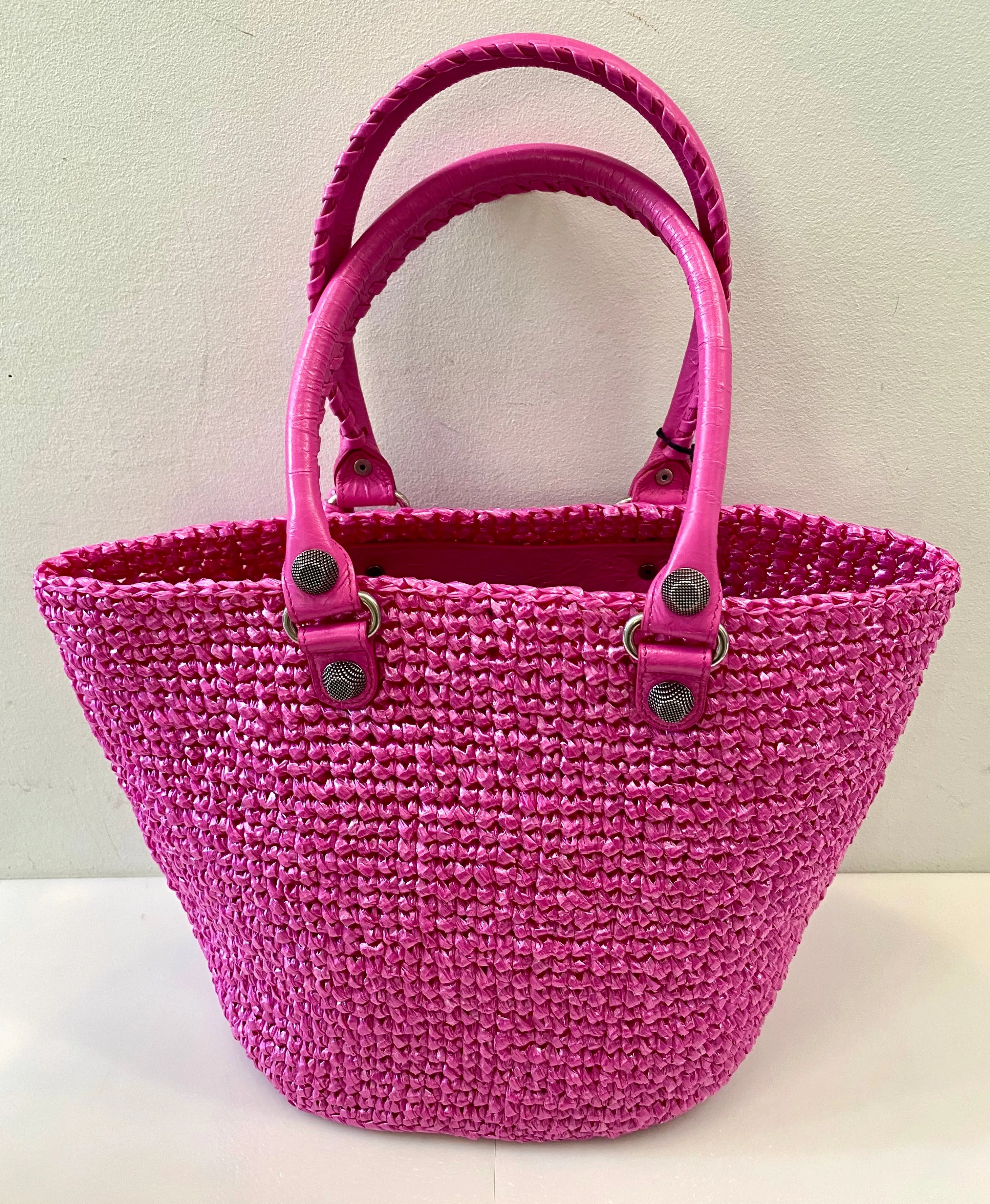 BALENCIAGA LE CAGOLE SMALL PANIER TOTE BAG