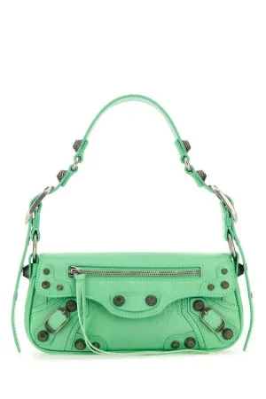 BALENCIAGA | Light green leather Le Cagole Sling XS shoulder bag