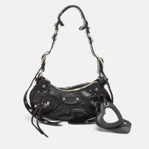 Black Leather XS Le Cagole Shoulder Bag