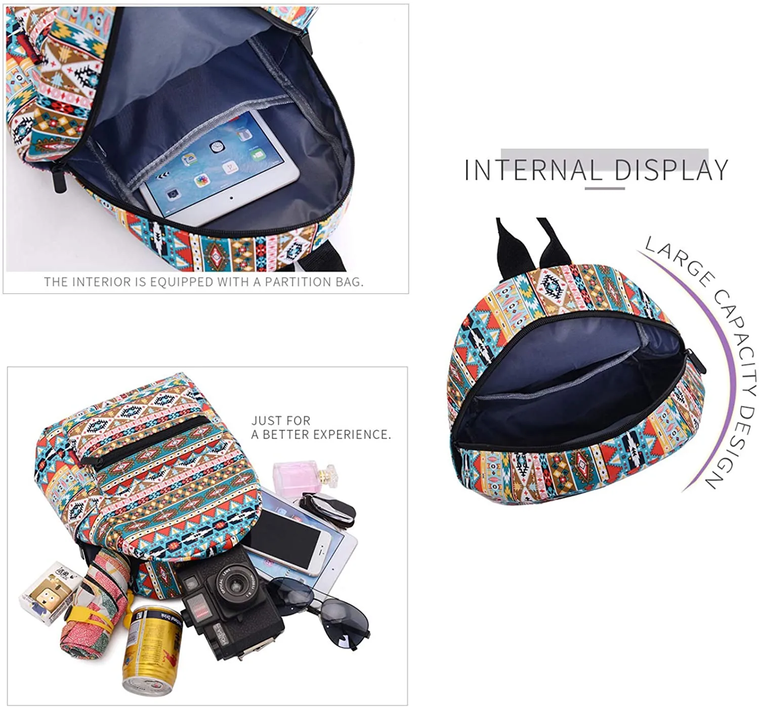Bravo! Fashion Design Leatherette 12" Backpack (Boat Anchor)