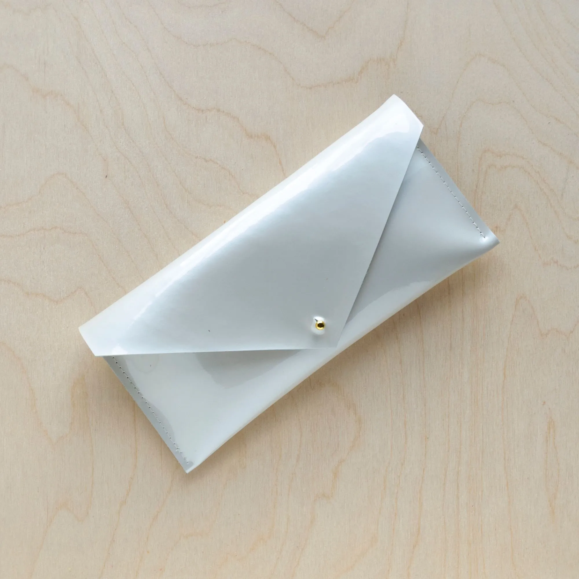 Bridal Patent Pearl Envelope Clutch Bag
