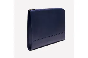 Capra Large Zip Clutch - Marine Blue
