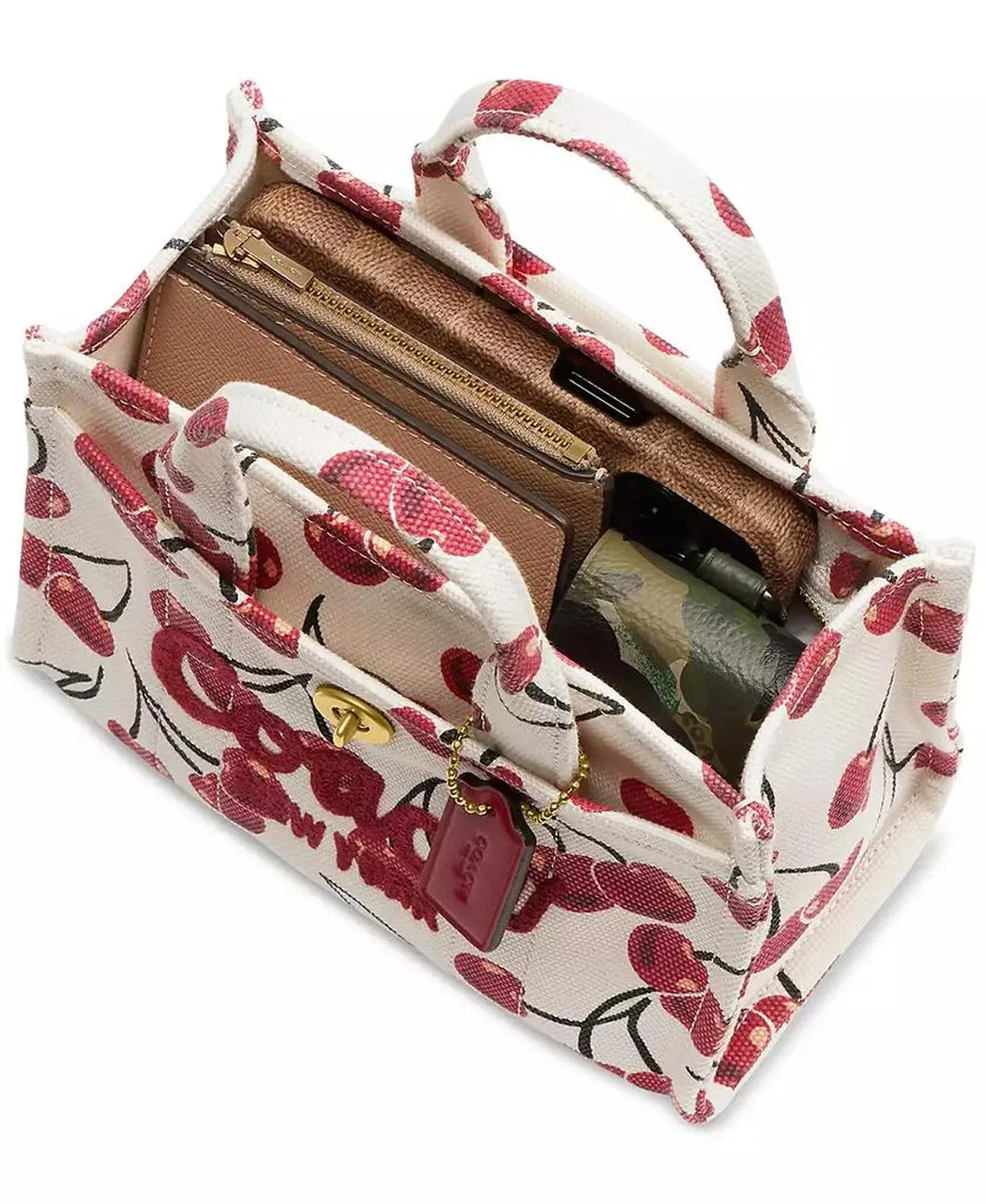 Cargo Cherry Print Canvas Tote Bag 20