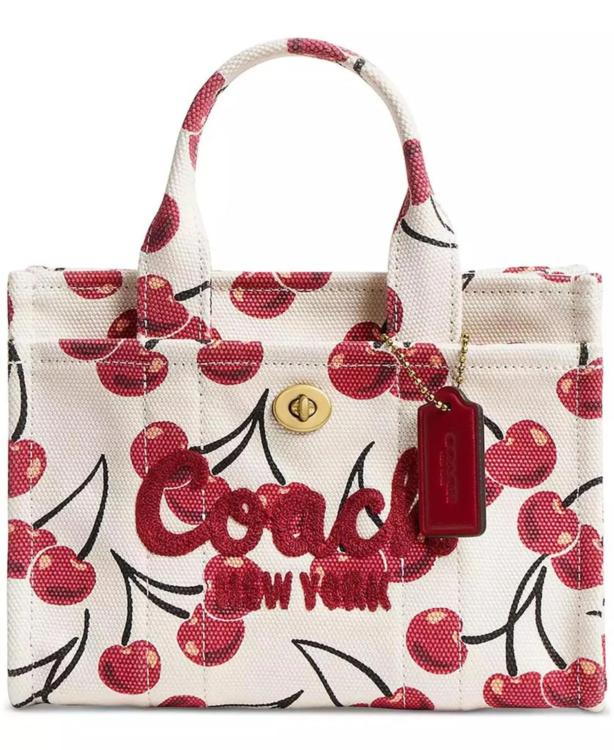Cargo Cherry Print Canvas Tote Bag 20