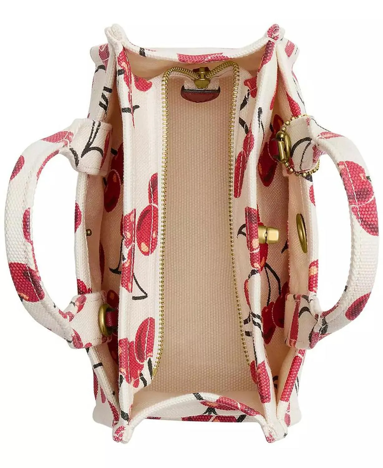 Cargo Cherry Print Canvas Tote Bag 20