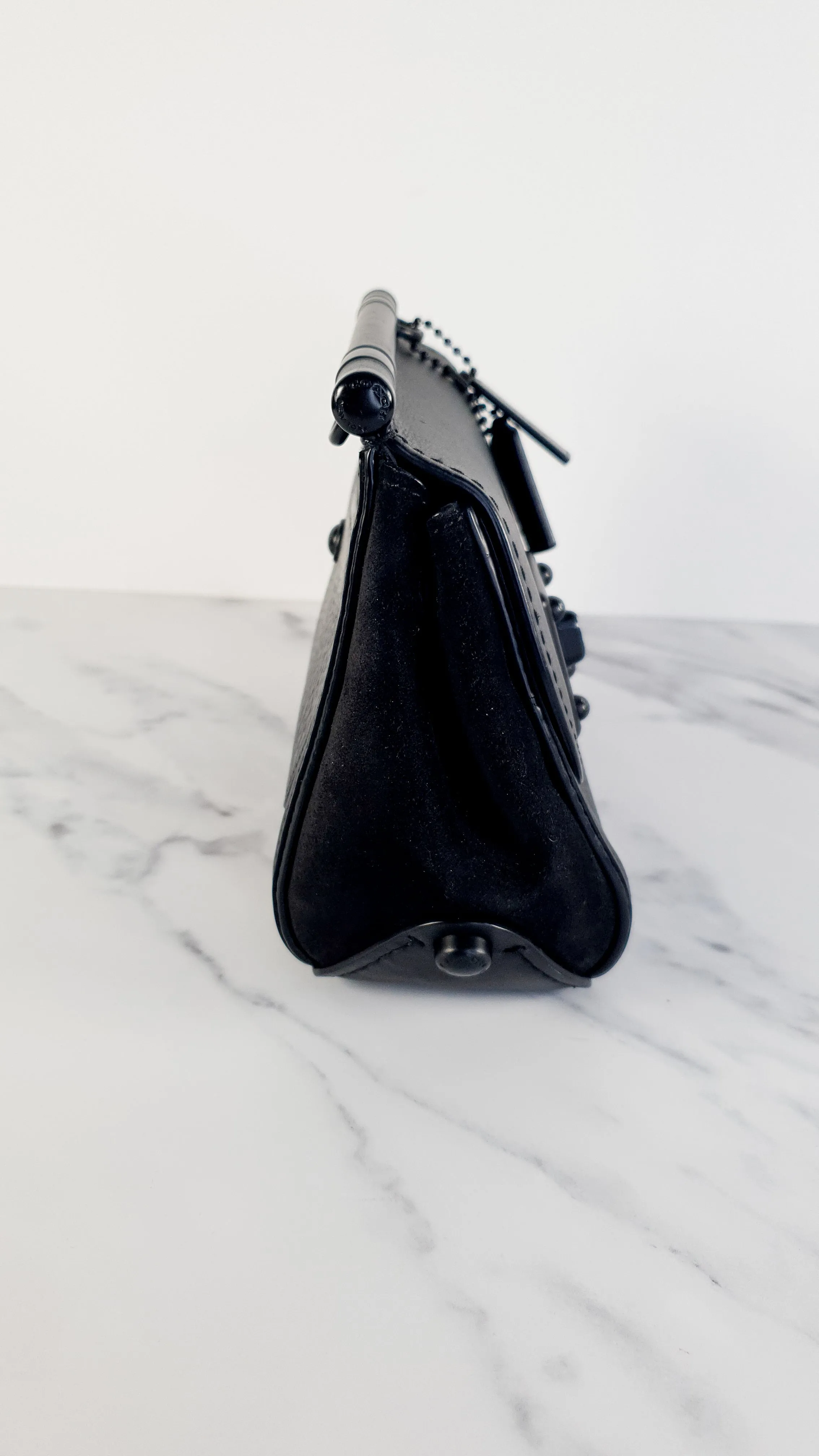 Coach Drifter Crossbody Bag in Black Leather & Suede - Coach 59048