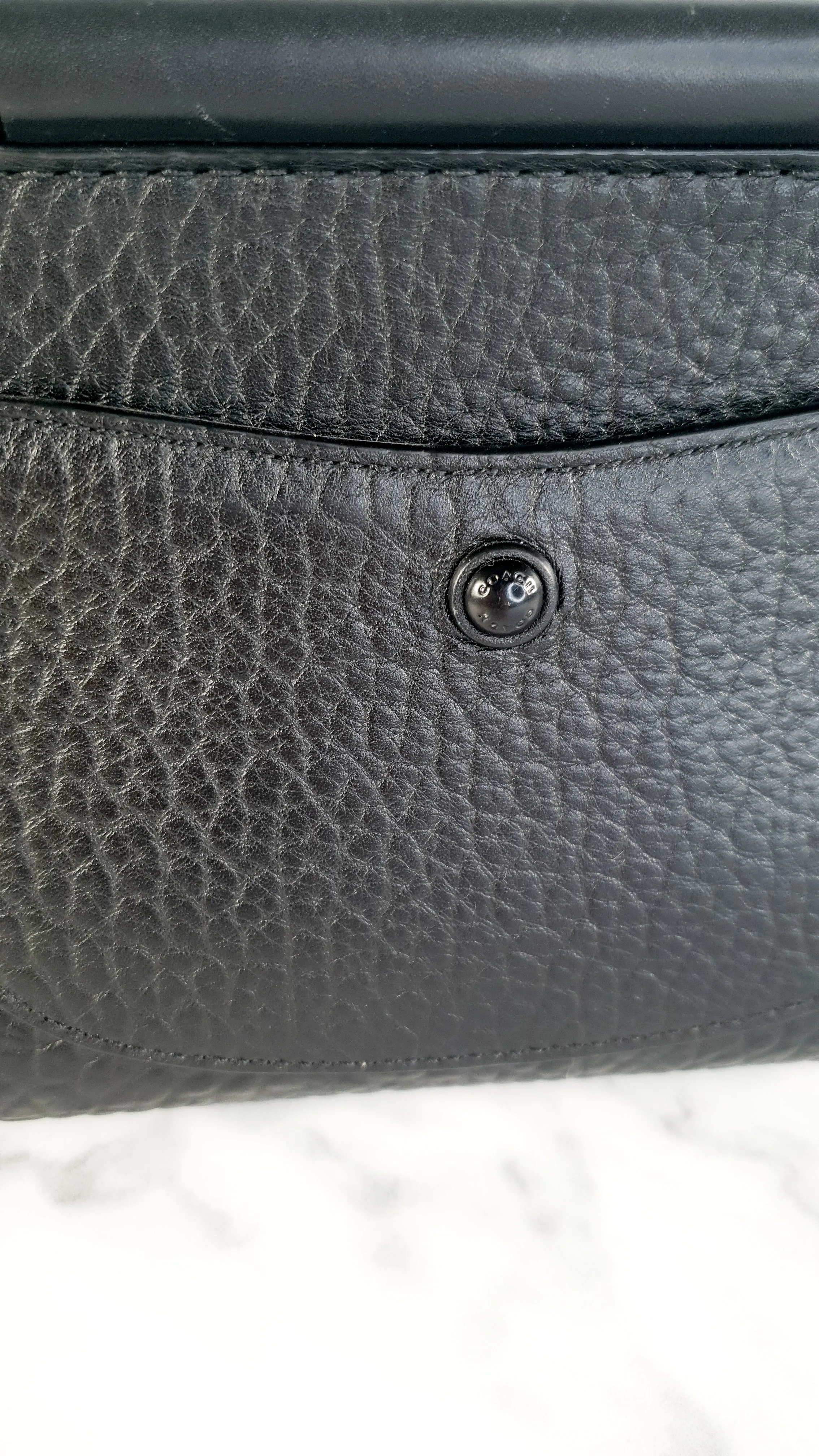 Coach Drifter Crossbody Bag in Black Leather & Suede - Coach 59048