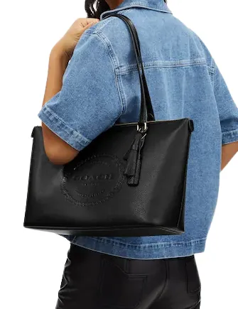 Coach Gallery Tote With Coach Heritage