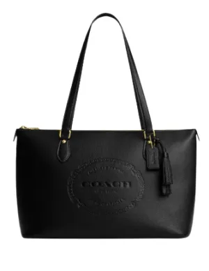 Coach Gallery Tote With Coach Heritage