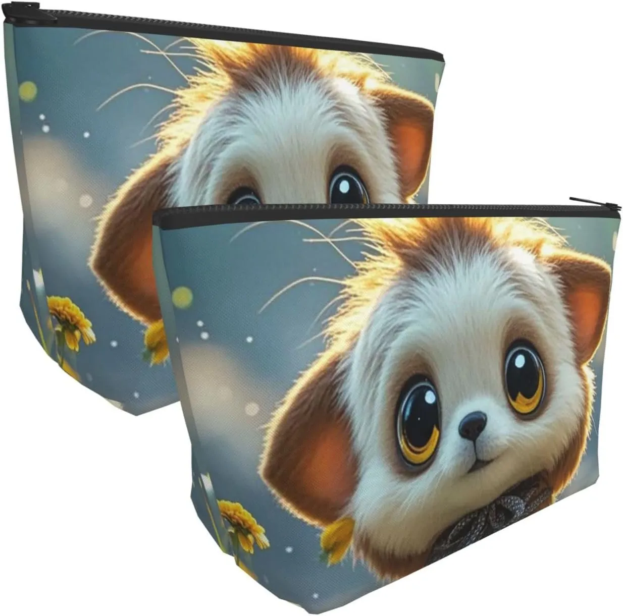 Cosmetic Bag Portable Makeup Bag Cute Animal Toiletry Bag Large Capacity Zipper Pouch Waterproof Toiletry Pouch Makeup Organizer Case for Women Men