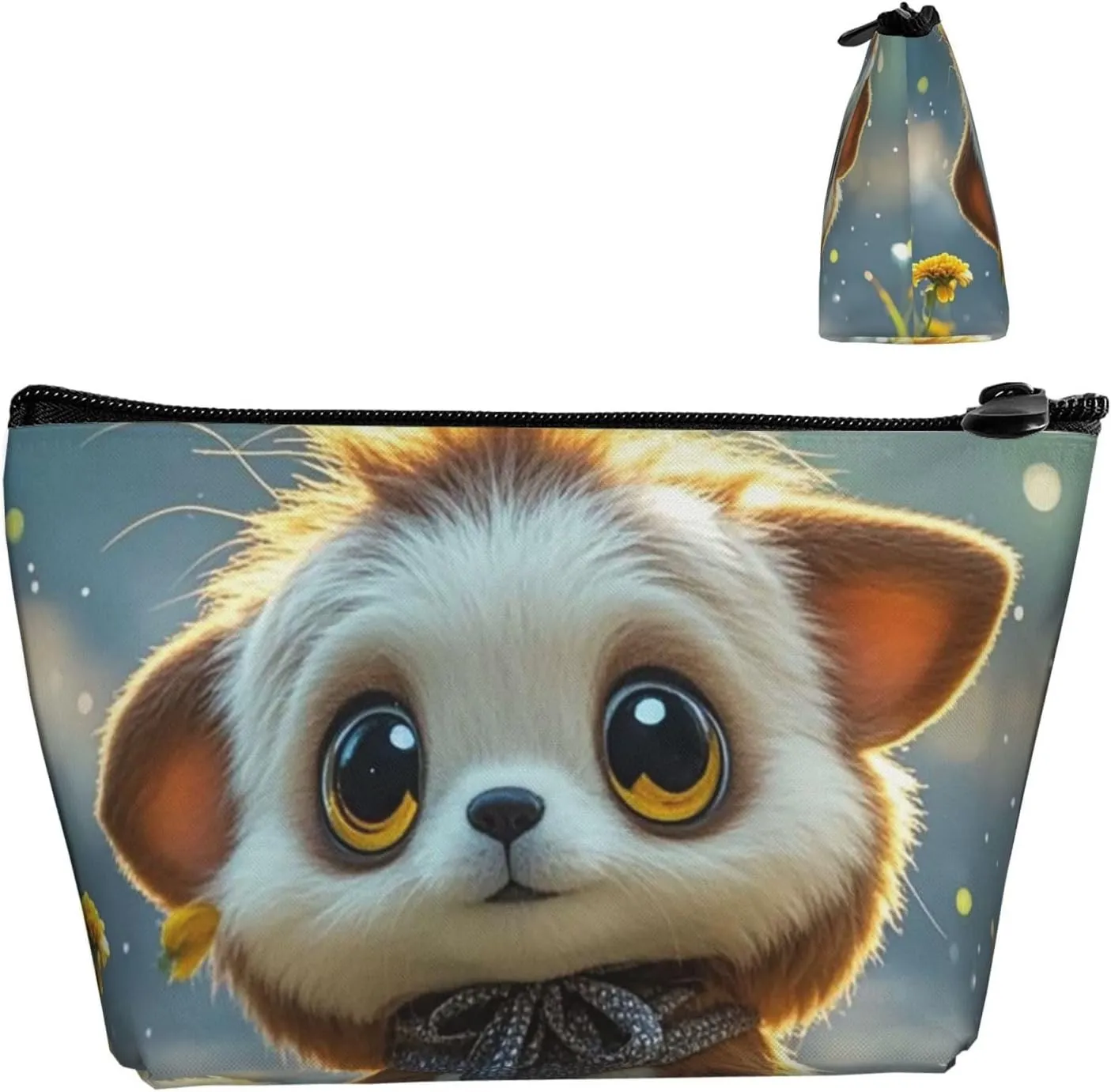 Cosmetic Bag Portable Makeup Bag Cute Animal Toiletry Bag Large Capacity Zipper Pouch Waterproof Toiletry Pouch Makeup Organizer Case for Women Men