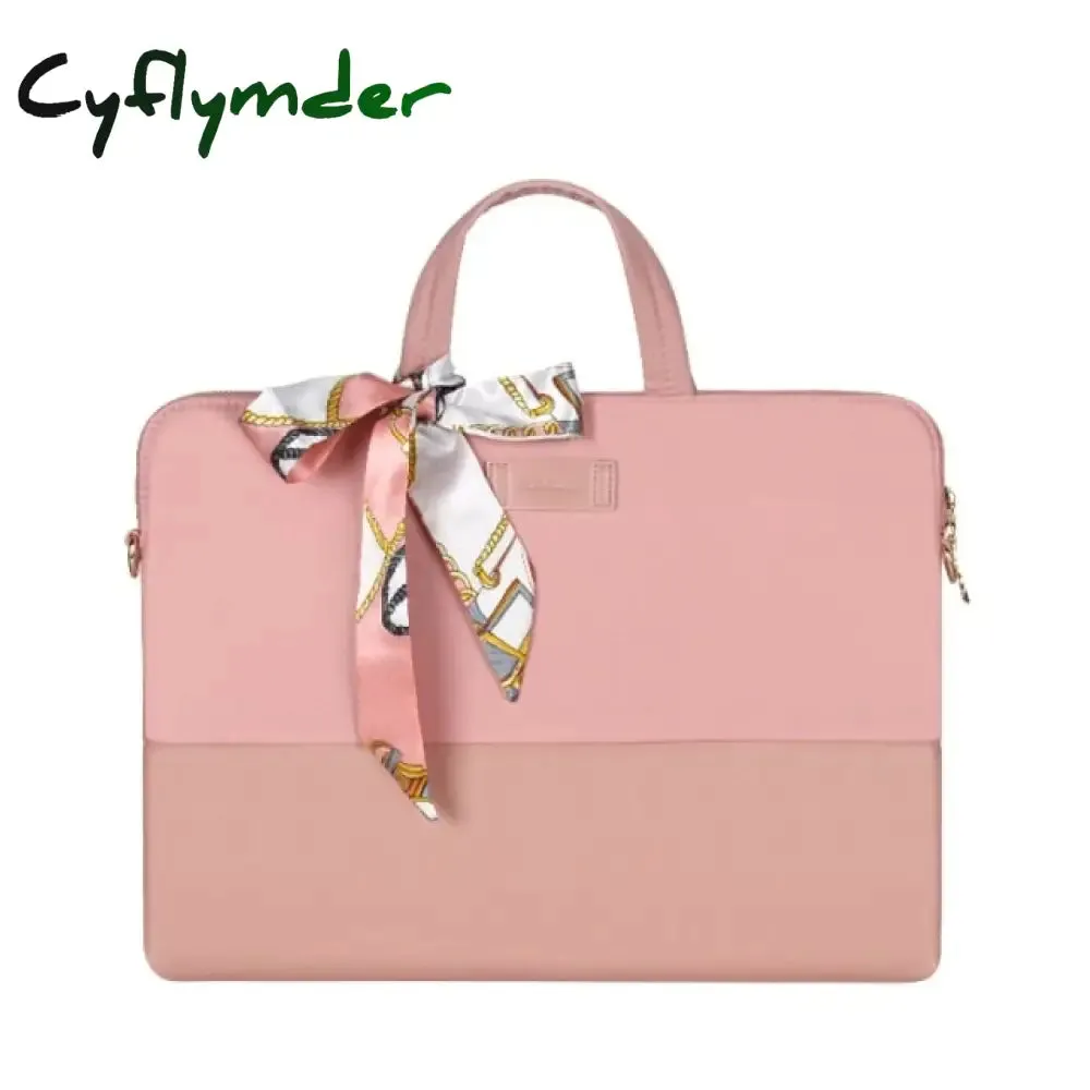 Cyflymder Shockproof Women Laptop Bag 14-inch-Macbook Pro 15 Laptop Cover for-Macbook Air 13 Waterproof Shoulder bag briefcase 15.6-inch