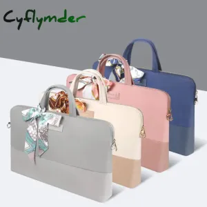 Cyflymder Shockproof Women Laptop Bag 14-inch-Macbook Pro 15 Laptop Cover for-Macbook Air 13 Waterproof Shoulder bag briefcase 15.6-inch