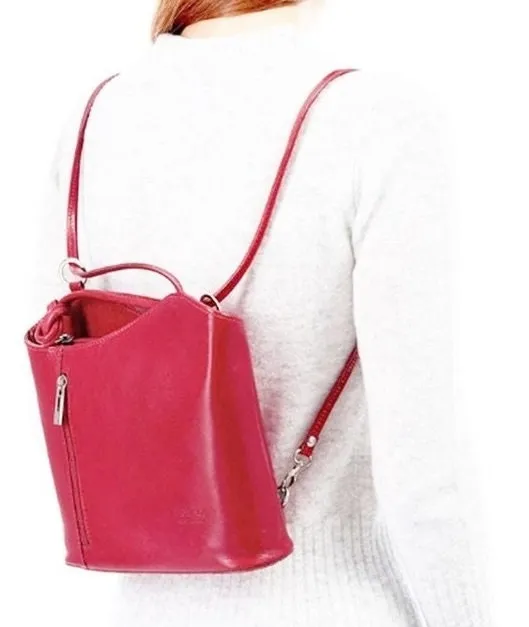 Dark Beige Shoulder Bag Convertable to Backpack