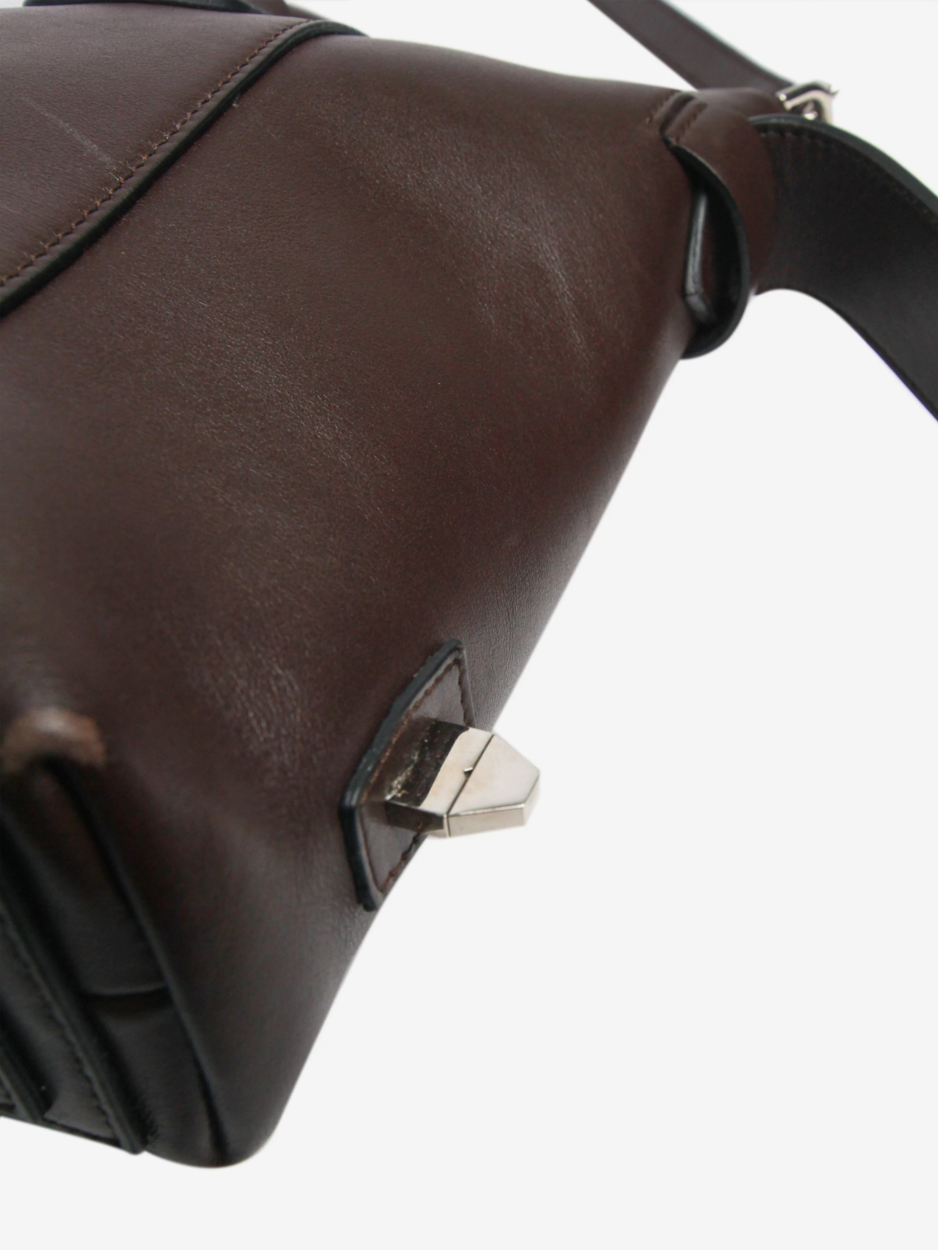 Dark brown Antigona shoulder bag