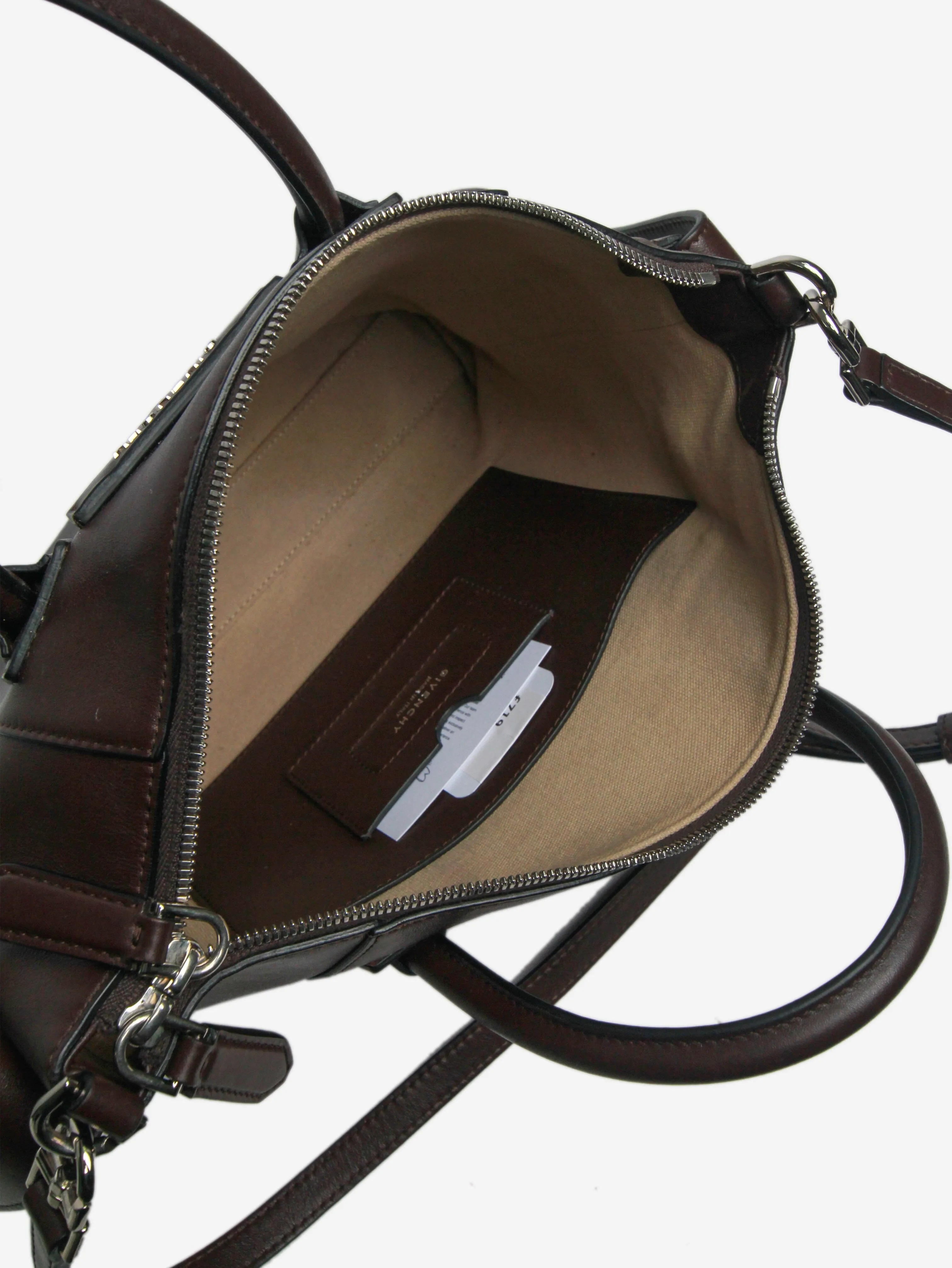 Dark brown Antigona shoulder bag