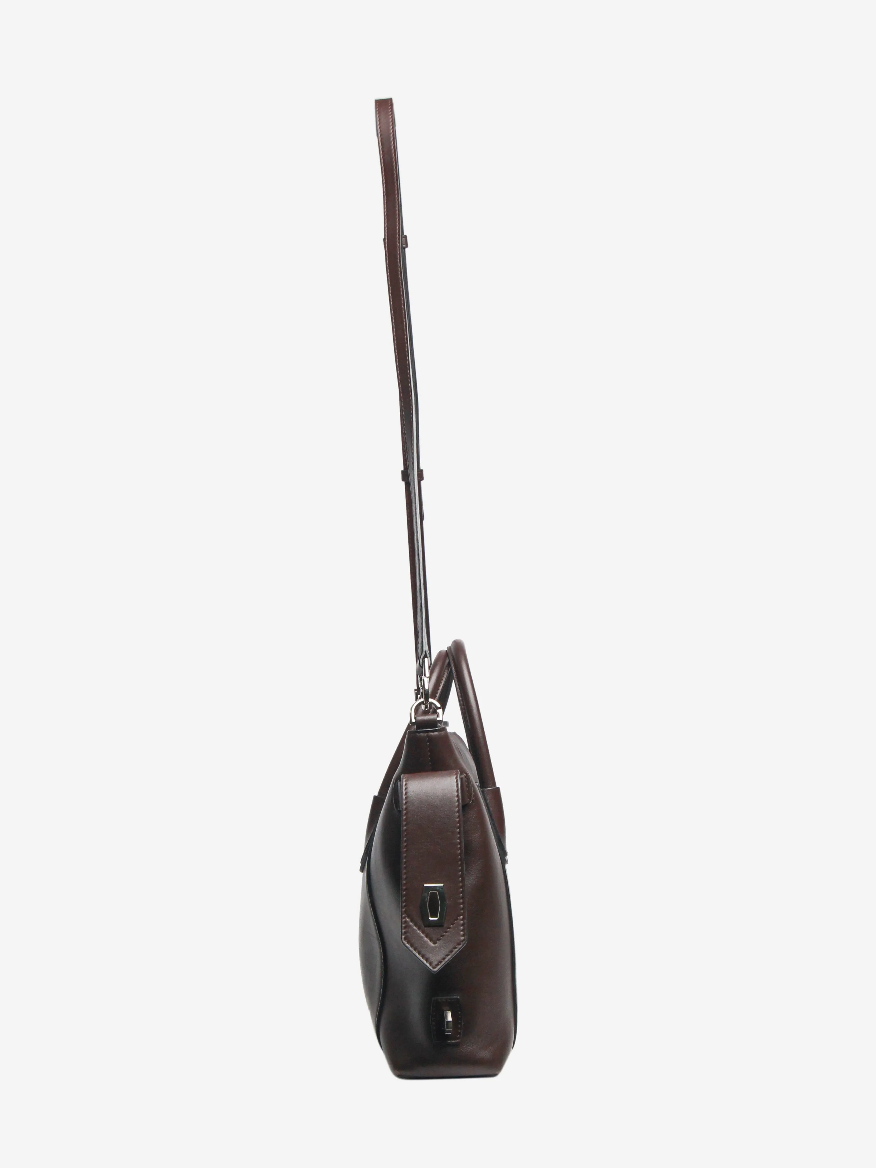 Dark brown Antigona shoulder bag
