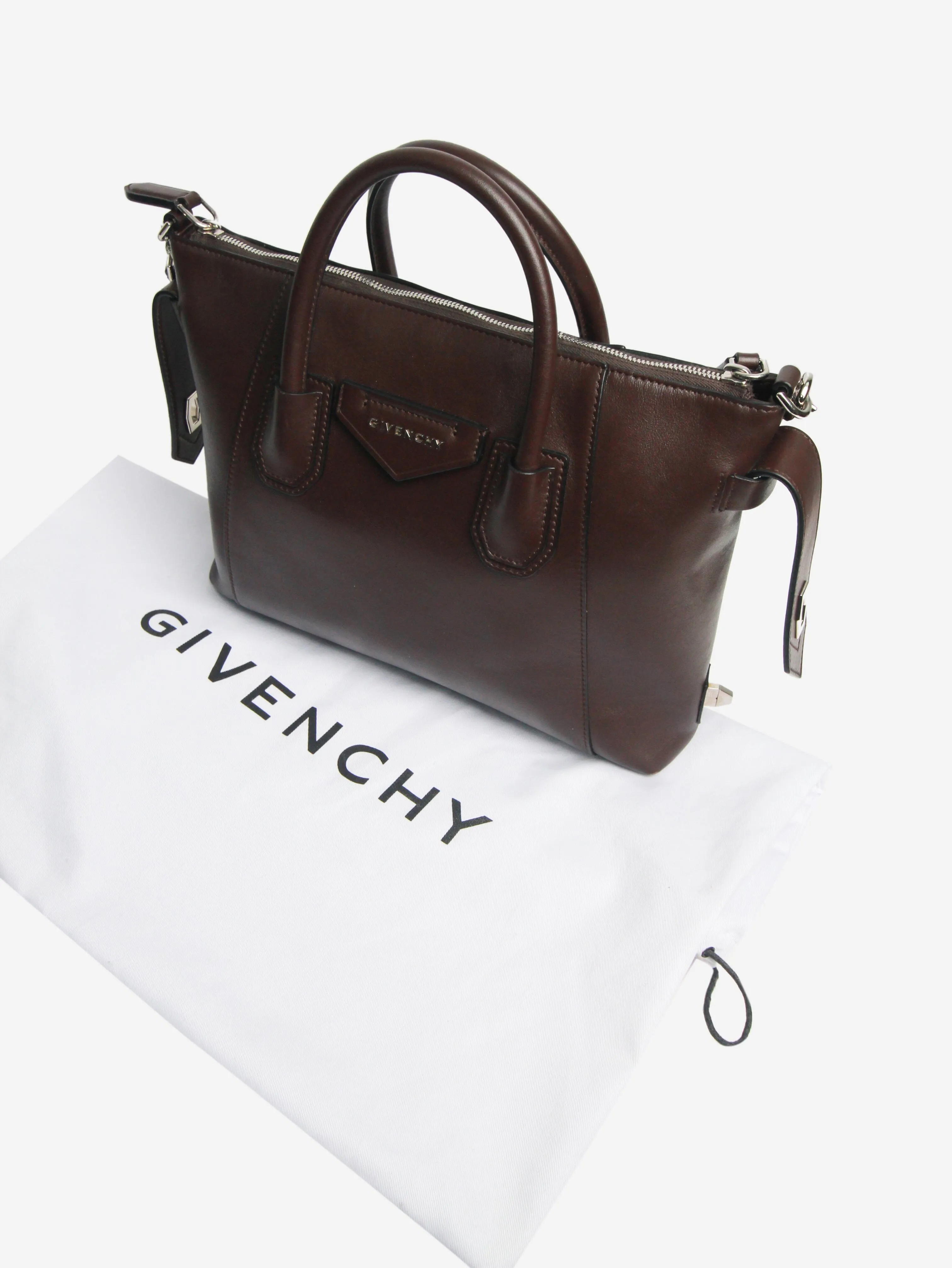 Dark brown Antigona shoulder bag