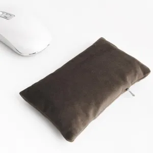 Ergonomic Mouse Wrist Rest Bean Bag, Carpal Tunnel Mouse Support Pad Filled Ergo Beads for Computer, Laptop, PC Gaming (Dark Brown)