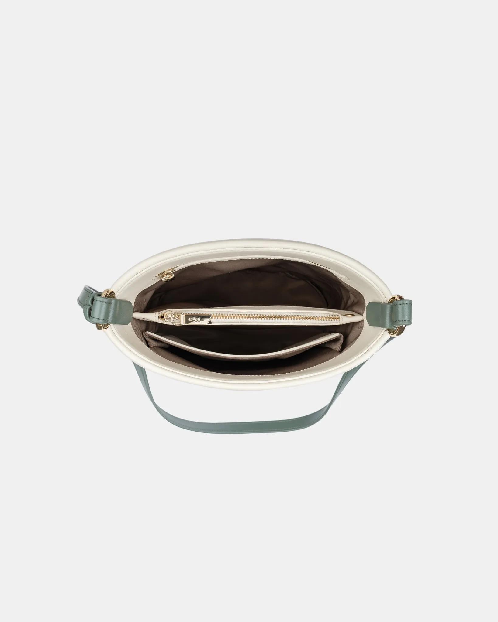 Gaia Bucket Bag - BLACK & OAT