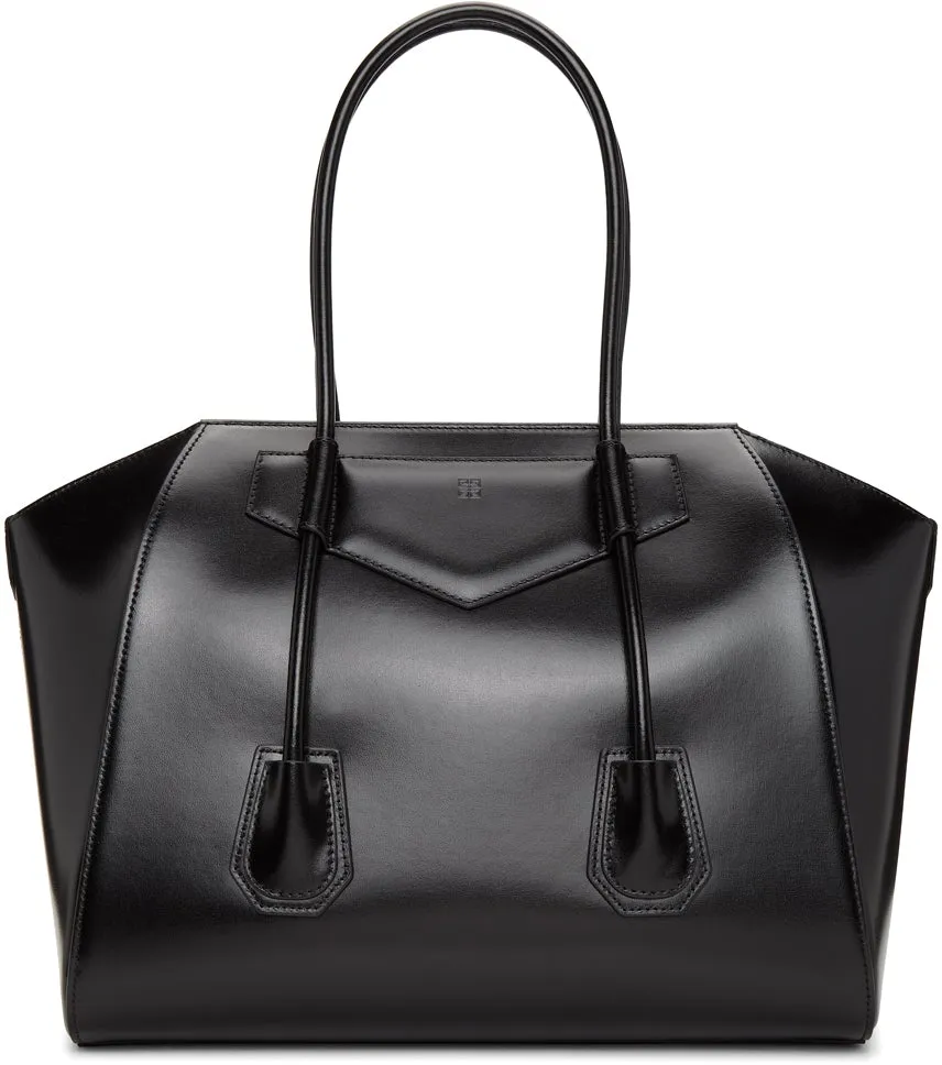 Givenchy Black Medium Antigona With Lock Bag