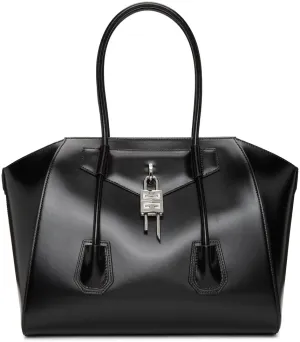 Givenchy Black Medium Antigona With Lock Bag