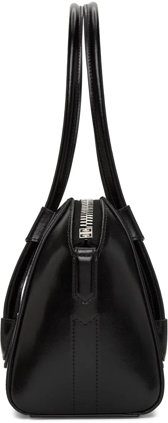 Givenchy Black Mini Antigona With Side Lock Bag
