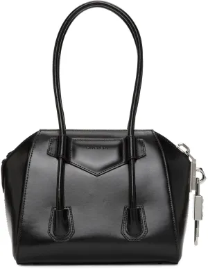 Givenchy Black Mini Antigona With Side Lock Bag