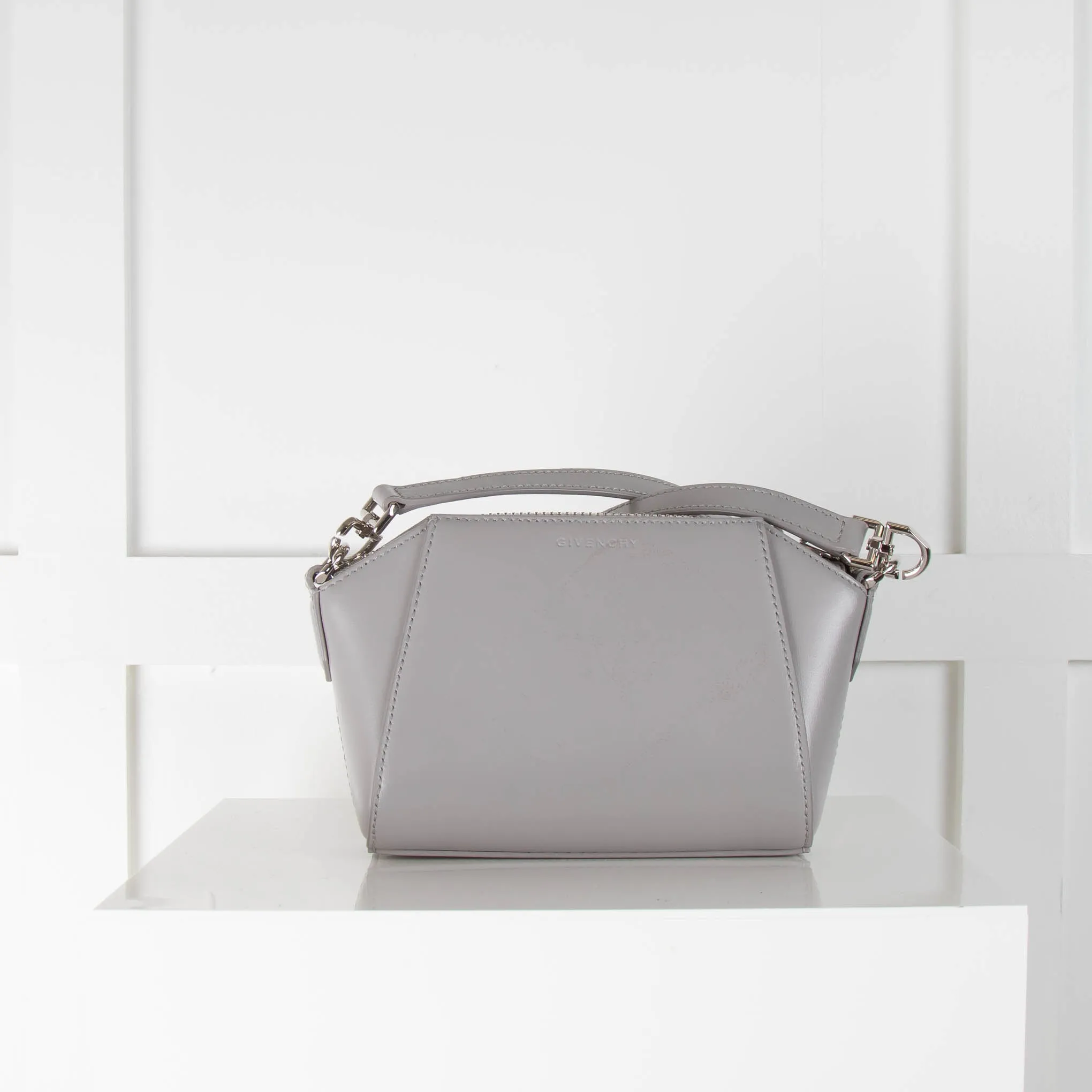 Givenchy Grey Nano Antigona Crossbody Bag