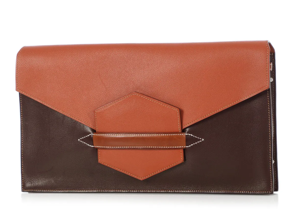 Hermès Tricolor Faco II Convertible Clutch