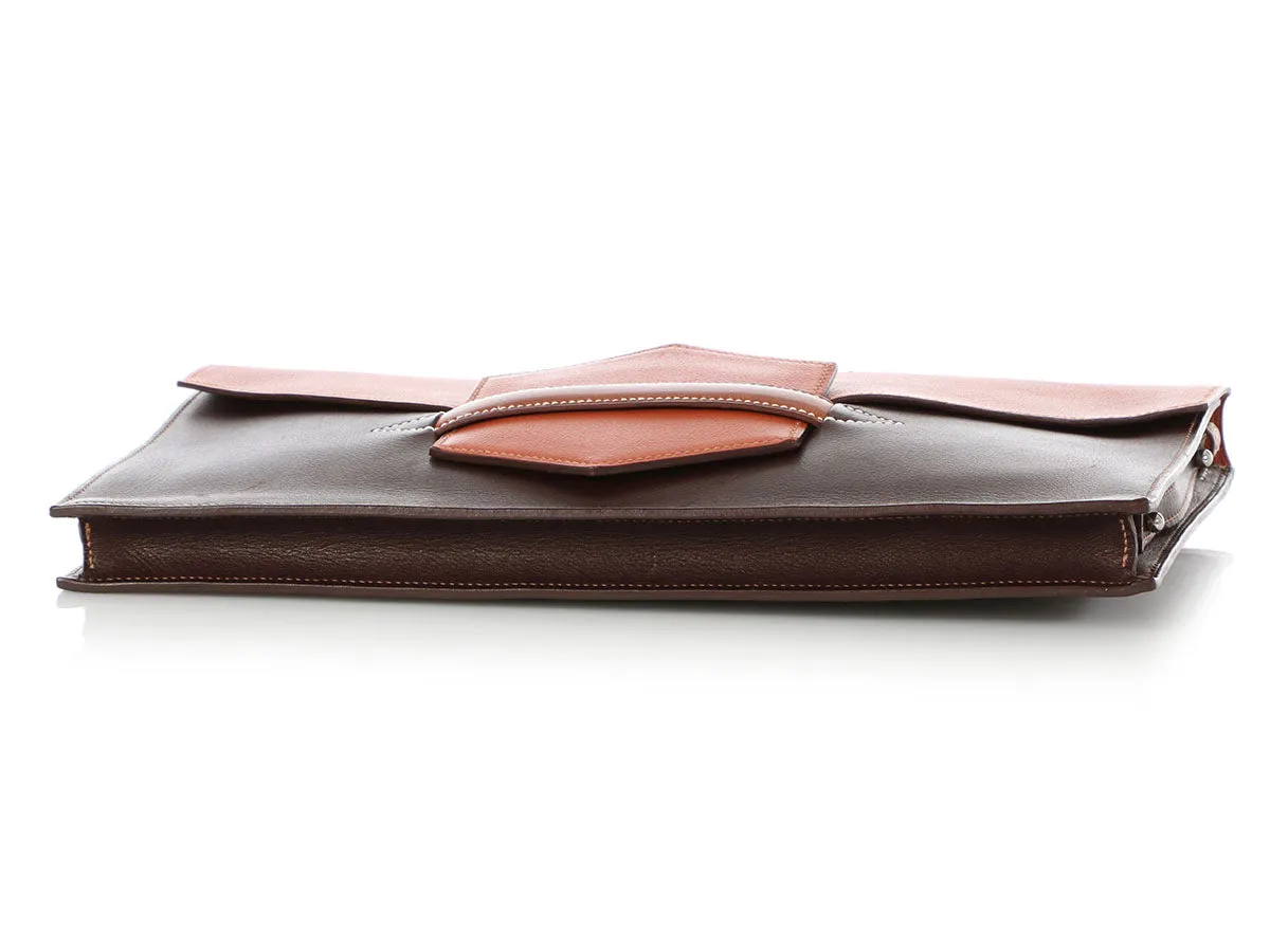 Hermès Tricolor Faco II Convertible Clutch