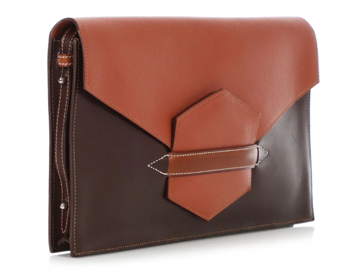 Hermès Tricolor Faco II Convertible Clutch
