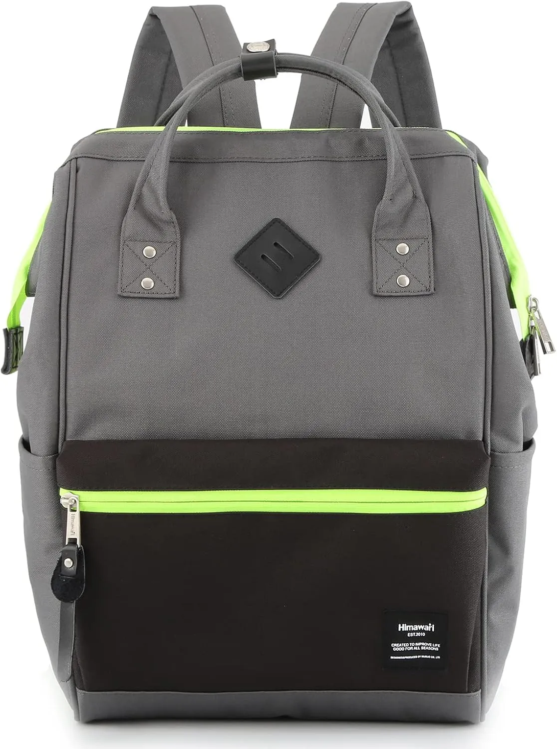 himawari Travel Backpack with USB Charging Port 15.6 Inch Doctor Work Bag laptop backpack for Women&Men(9003-Grey01#)