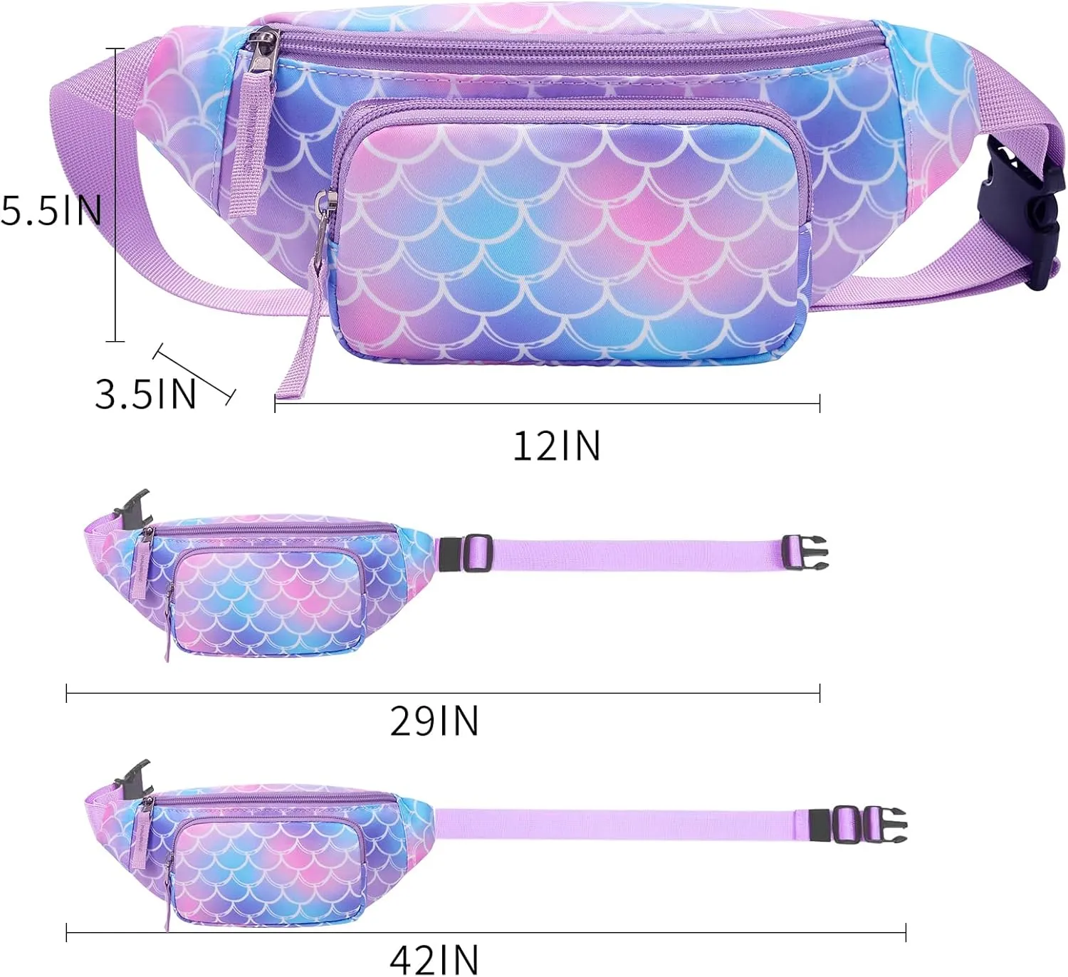 Kids Fanny Pack for Girls, Cute Waist Bag for Cute Girls Gifts
