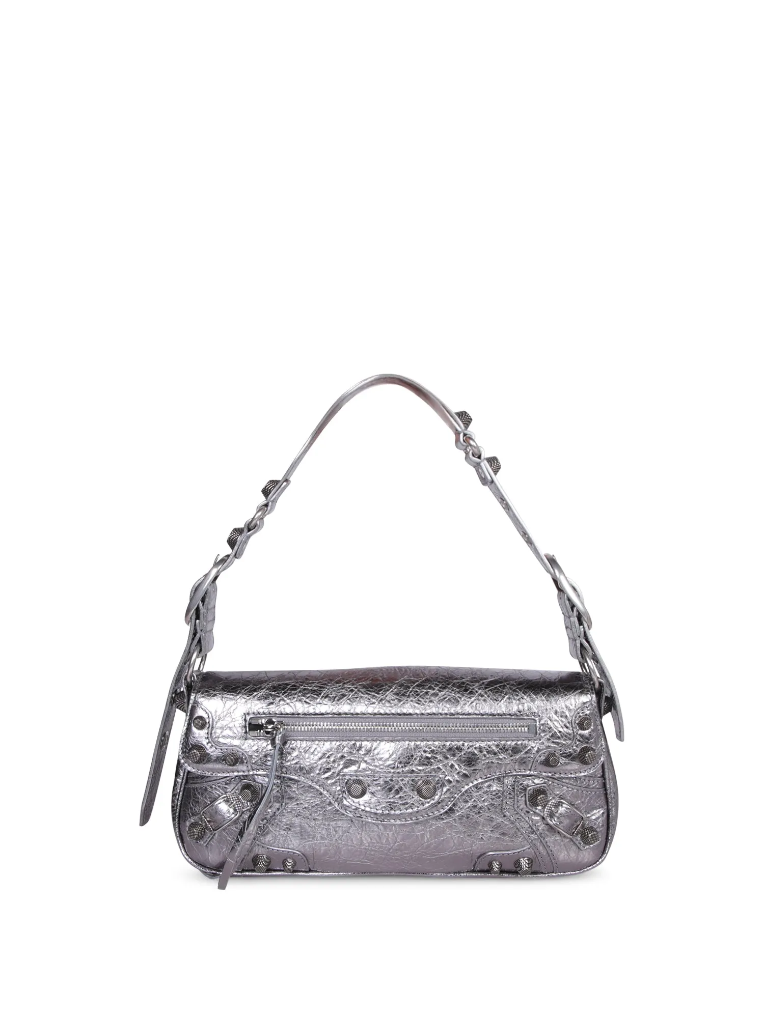 Le Cagole Sling small silver bag