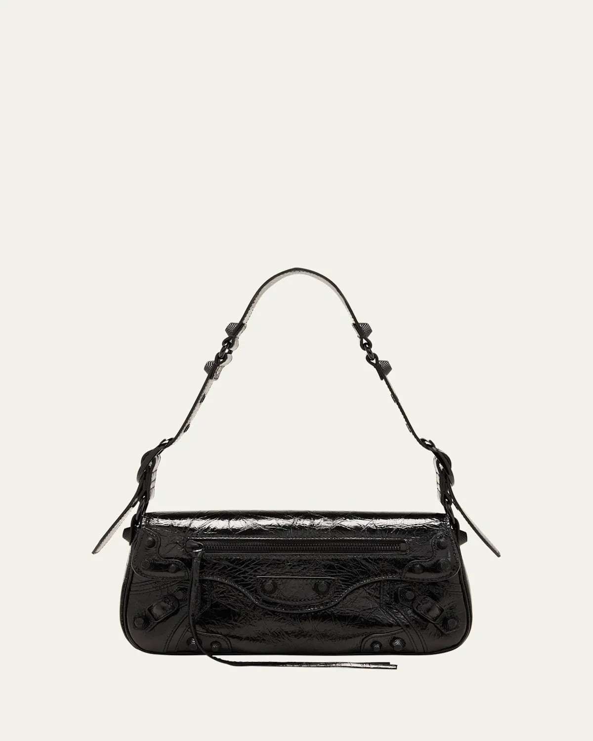 Le Cagole Small Sling Varnished Shoulder Bag