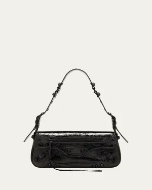 Le Cagole Small Sling Varnished Shoulder Bag