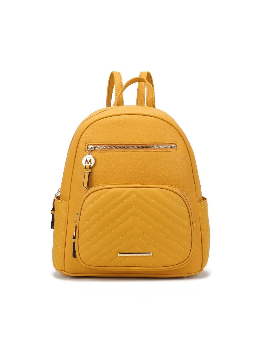 MKF Collection Romana Vegan Leather Women Backpack by Mia k