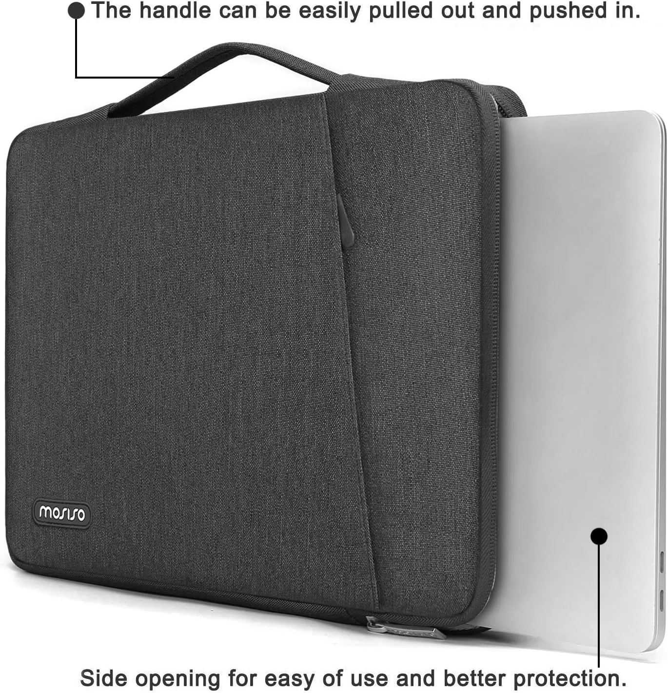 MOSISO Compatible with MacBook Pro 13 inch Case M2 2023, 2022, 2021-2016 A2338 M1 A2251 A2289 A2159 A1989 A1708 A1706, Plastic Hard Case & 360 Protective Sleeve Bag & Keyboard Skin, Space Gray
